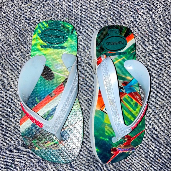 Havaianas Shoes Nwt Havaianas Kids Disney Planes Cars Flip Flop
